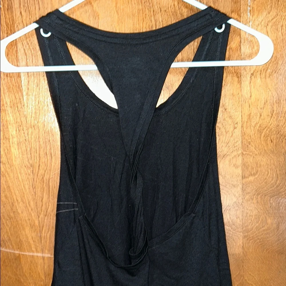 Nike Black Racerback Tank Top Relaxed Fit - Picture 4 of 4